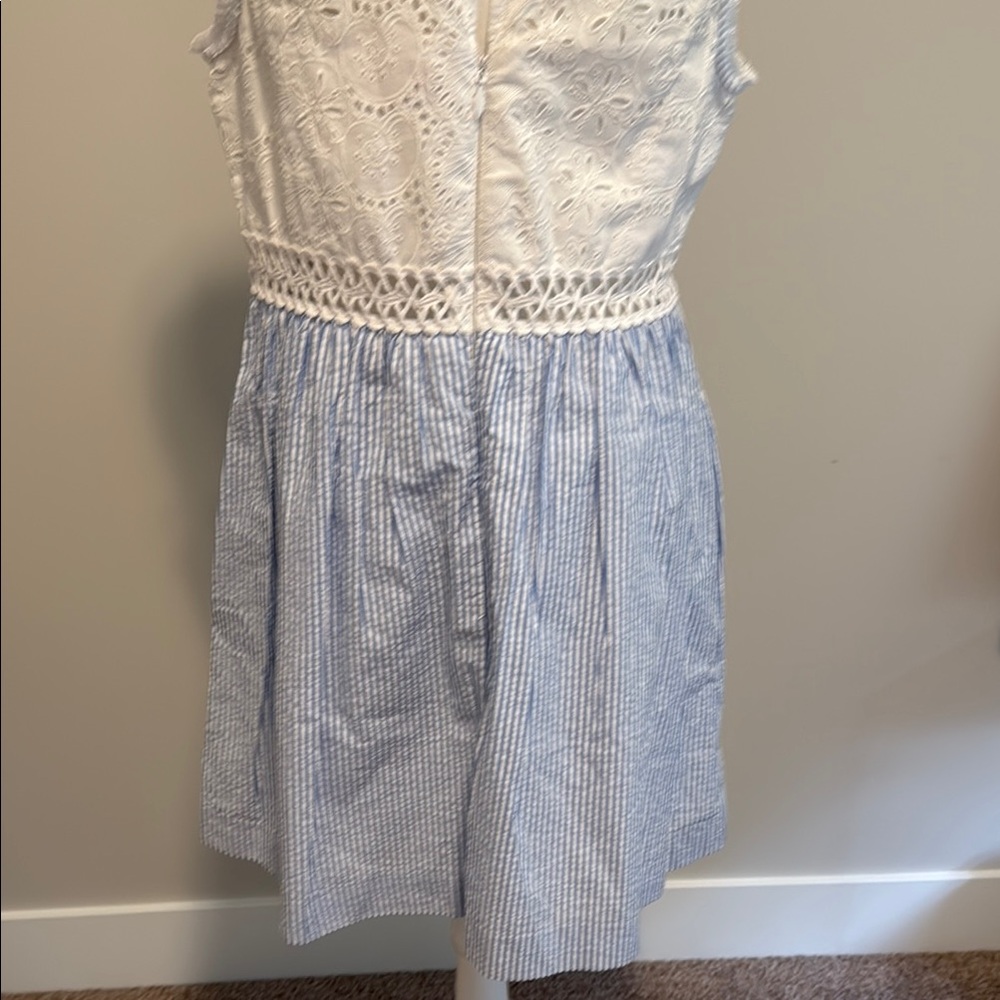 Lilly Pulitzer Alivia Dress in Bennett Blue Sz 10 - Picture 9 of 13